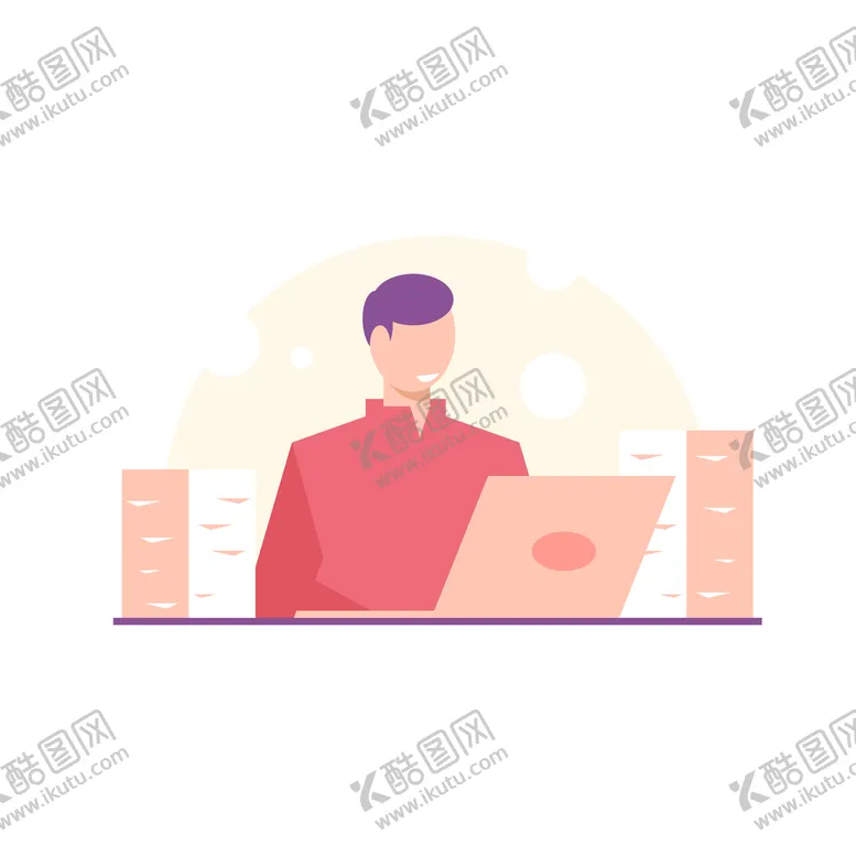 编号：14230509131826276123【酷图网】源文件下载-人物插画 