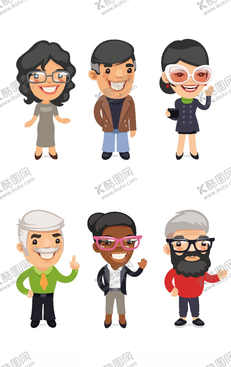 编号：35759209290522031001【酷图网】源文件下载-职业卡通人物