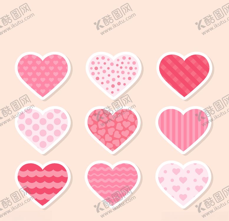 编号：45301309121944317533【酷图网】源文件下载-爱心背景