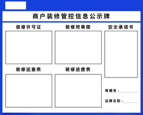 从业人员公示牌