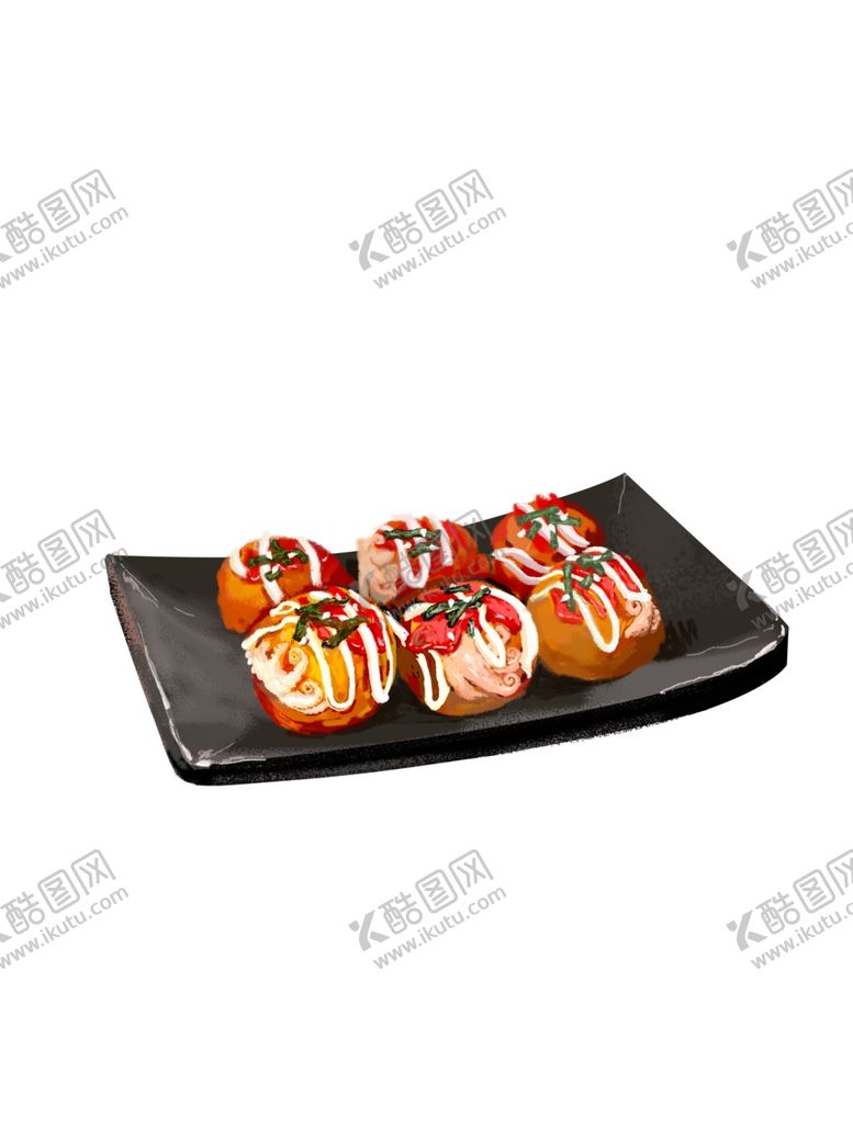编号：71076912122256394871【酷图网】源文件下载-章鱼小丸子手绘风格