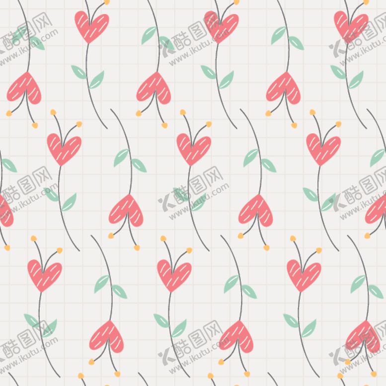 编号：91638610302018287085【酷图网】源文件下载-温馨浪漫卡通背景图案
