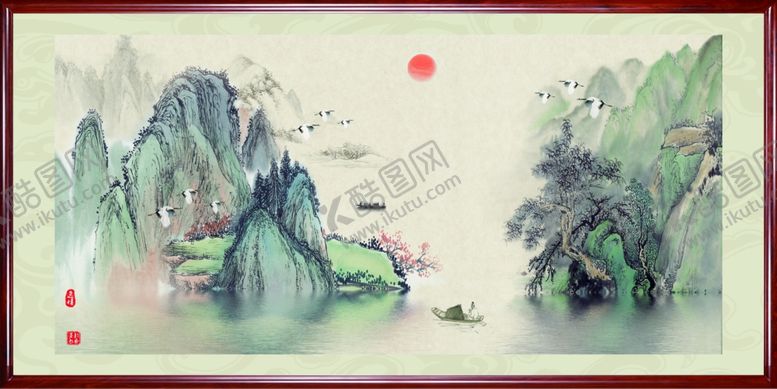 编号：41215610131425385125【酷图网】源文件下载-山水国画