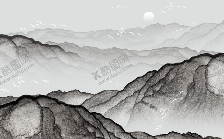 编号：20634006281549221594【酷图网】源文件下载-水墨背景墙