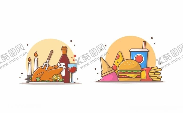 编号：98810310302253122680【酷图网】源文件下载-卡通食物