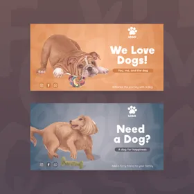 可爱萌犬宣传图