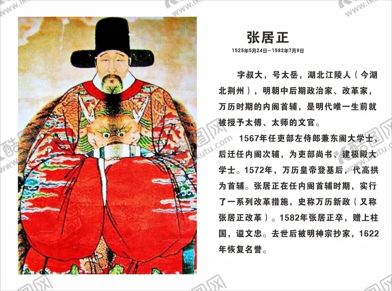 编号：75613402280652127782【酷图网】源文件下载-张居正