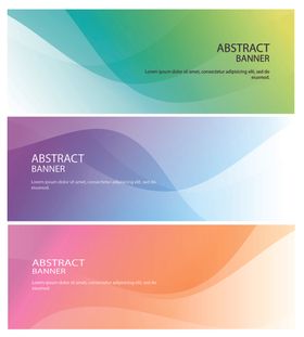 简约渐变波浪背景