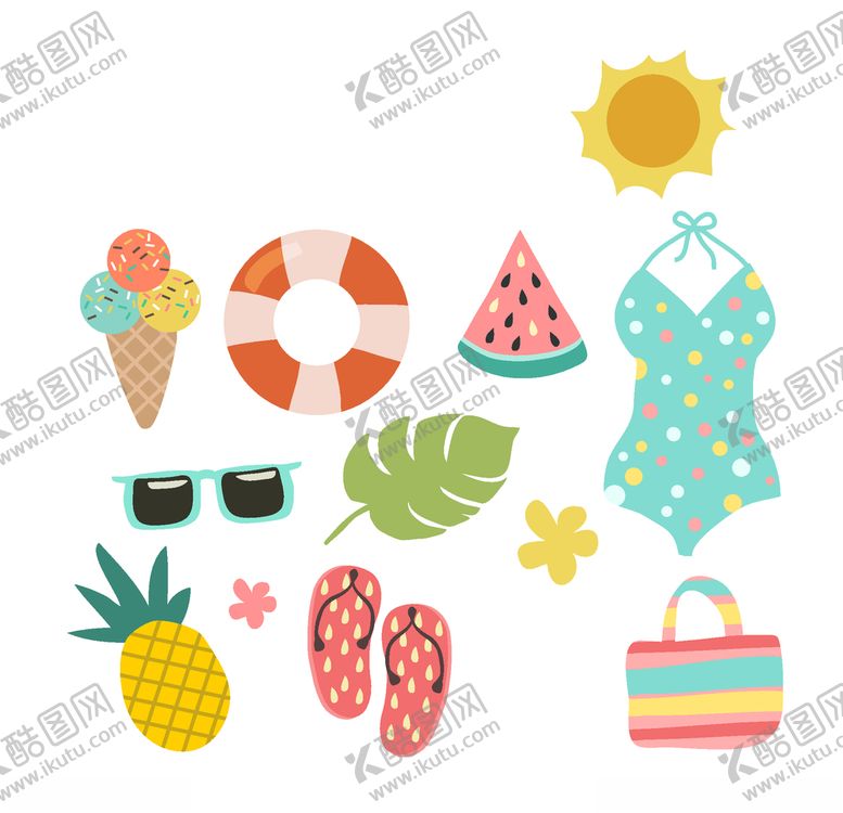 编号：32964409192040495226【酷图网】源文件下载-夏日元素