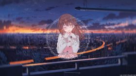彩色动漫人物插画背景