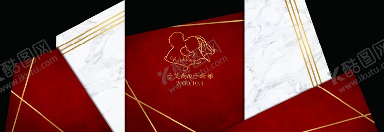编号：23688403150619519925【酷图网】源文件下载-红白色大理石婚礼