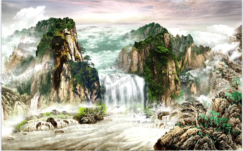编号：41087310081514192851【酷图网】源文件下载-山水画