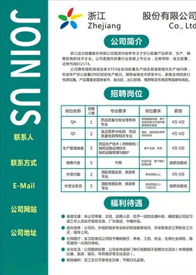 招聘海报简章易拉宝高薪模板