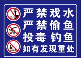 严禁戏水