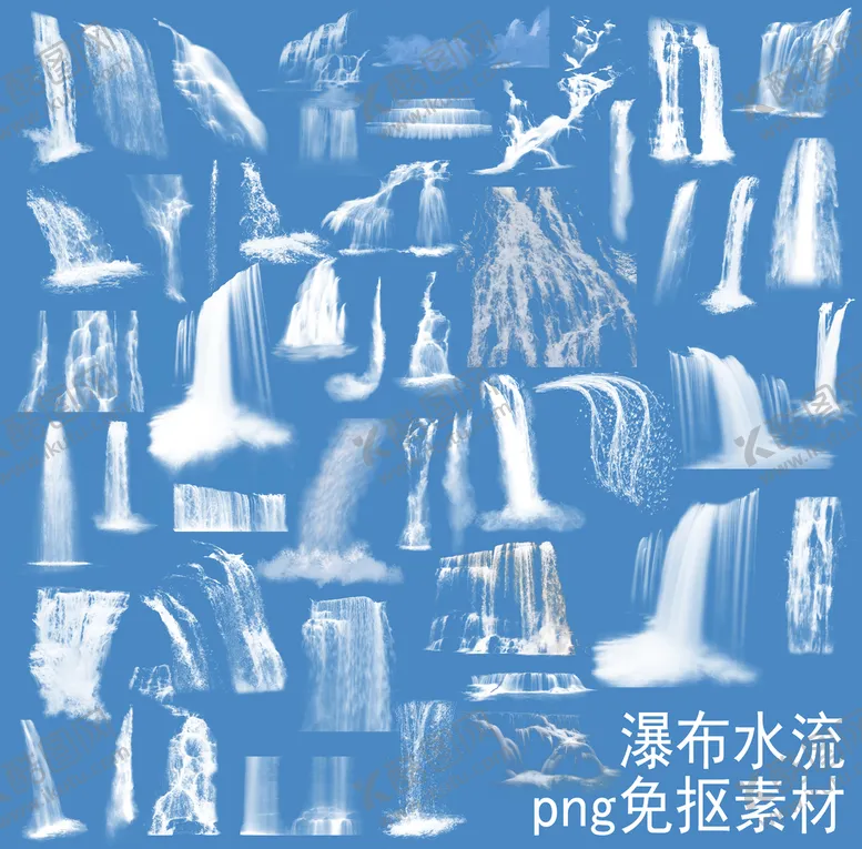 编号：23984509170458419541【酷图网】源文件下载-瀑布素材