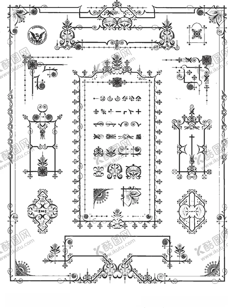 编号：80661503142139247329【酷图网】源文件下载-边框花纹