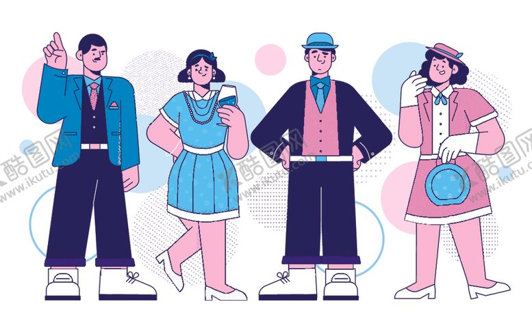 编号：16869010312126578355【酷图网】源文件下载-时尚人群街头潮流穿搭