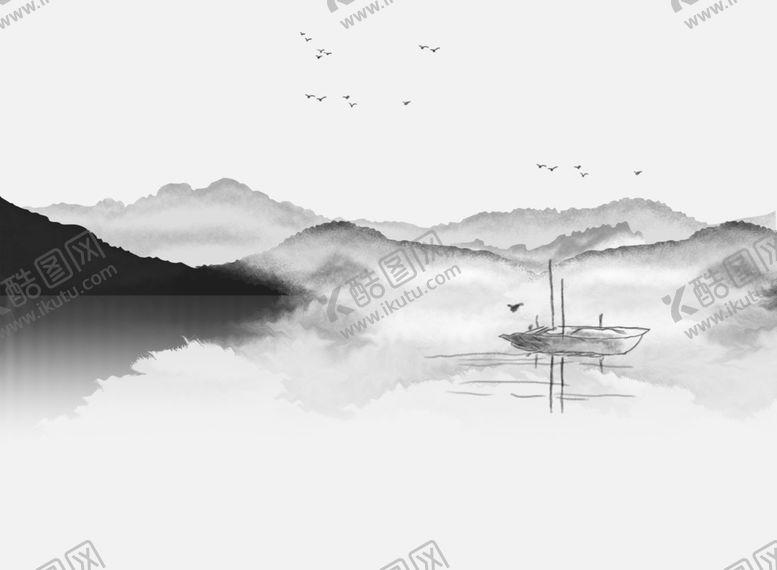 编号：29980806301733503627【酷图网】源文件下载-水墨背景墙
