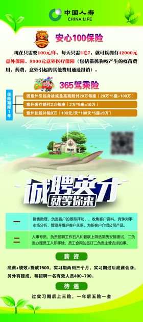 中国人寿展架