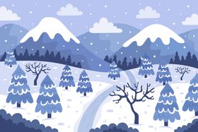 冬天背景冰雪地风地形日风自然季节