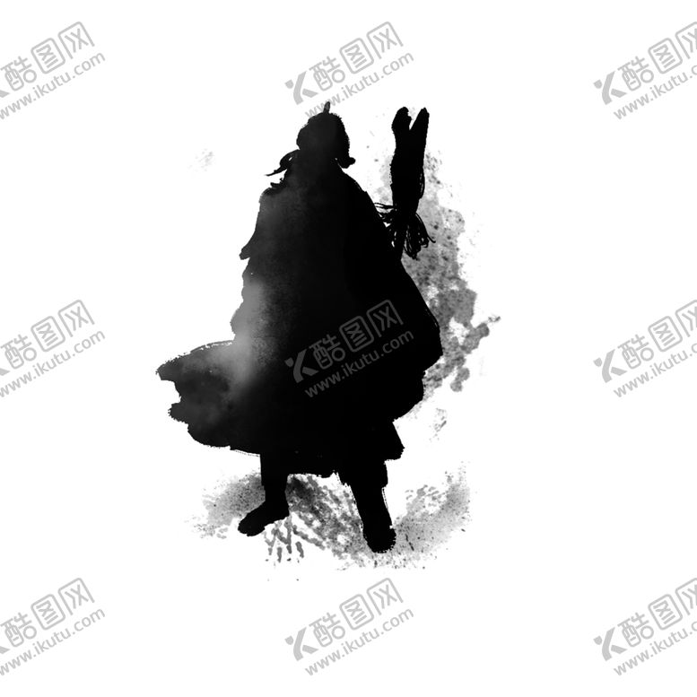 编号：69682410070137376696【酷图网】源文件下载-功夫人物剪影