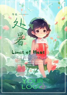 处暑大广告二十四节气大地产海报
