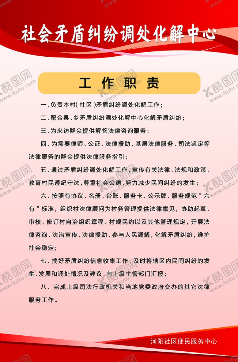 编号：07945109270651468430【酷图网】源文件下载-矛盾纠纷调制工作职责