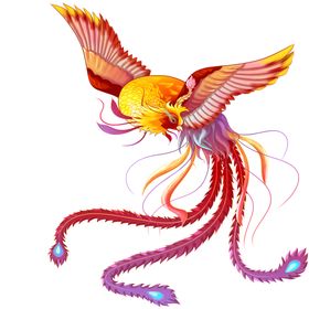 国潮凤凰插画
