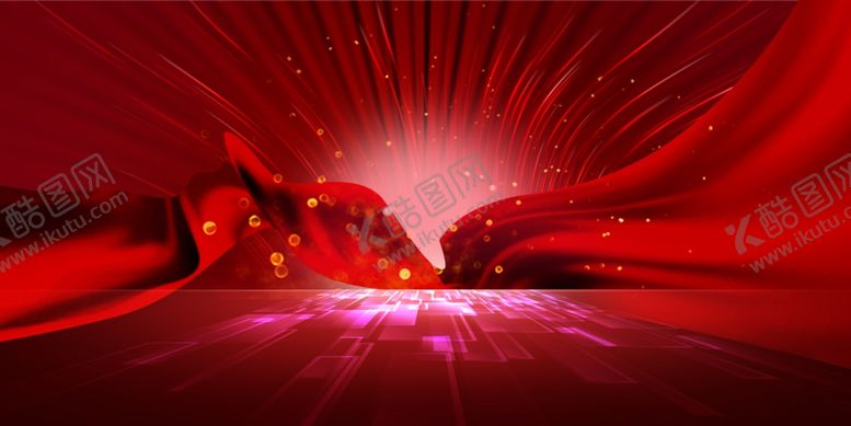 编号：59889405120020109623【酷图网】源文件下载-喜庆红色背景