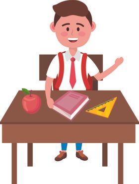 卡通儿童人物形象学生小朋友小孩子