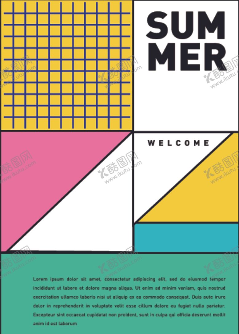 编号：47221510301824225331【酷图网】源文件下载-几何拼接排版设计
