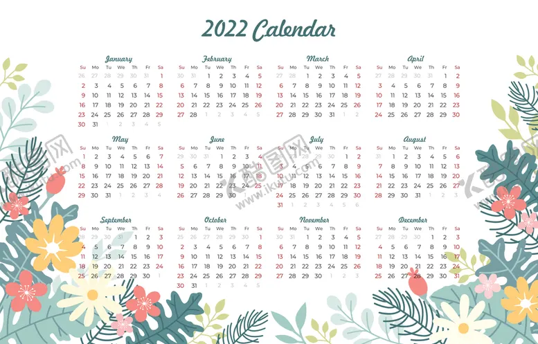 编号：52803709201900173296【酷图网】源文件下载-2022年台历 