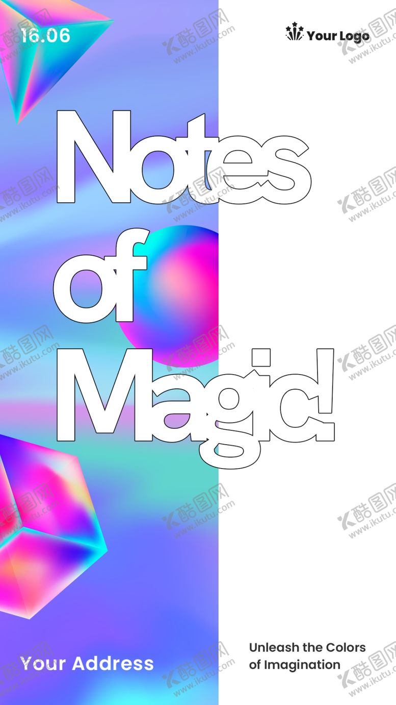 编号：44681510120258477982【酷图网】源文件下载-魔法笔记封面设计