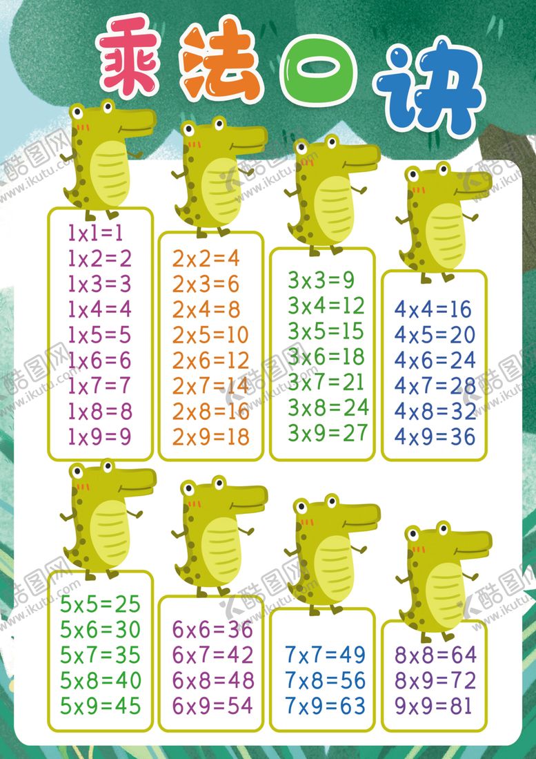 编号：47188109161109217999【酷图网】源文件下载-幼儿识字挂图