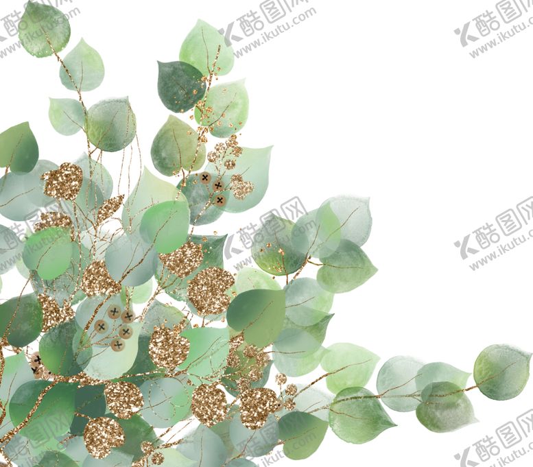 编号：21614006281418429289【酷图网】源文件下载-北欧小清新水彩植物图案