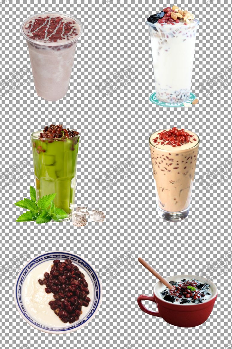 编号：69608707021526247548【酷图网】源文件下载-红豆珍珠奶茶