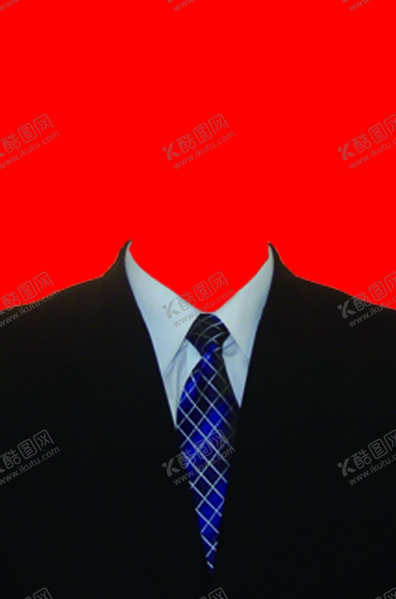 编号：98842410090039411372【酷图网】源文件下载-西装证件照模板