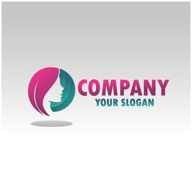 女性logo植物图标卡通图标公司
