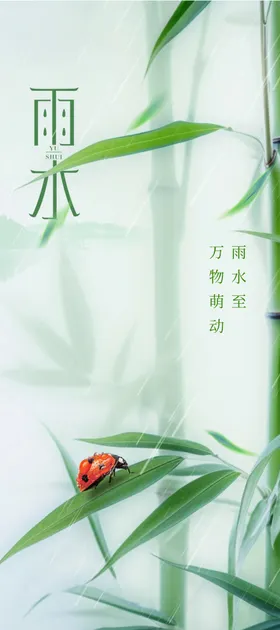 雨水活动海报节气