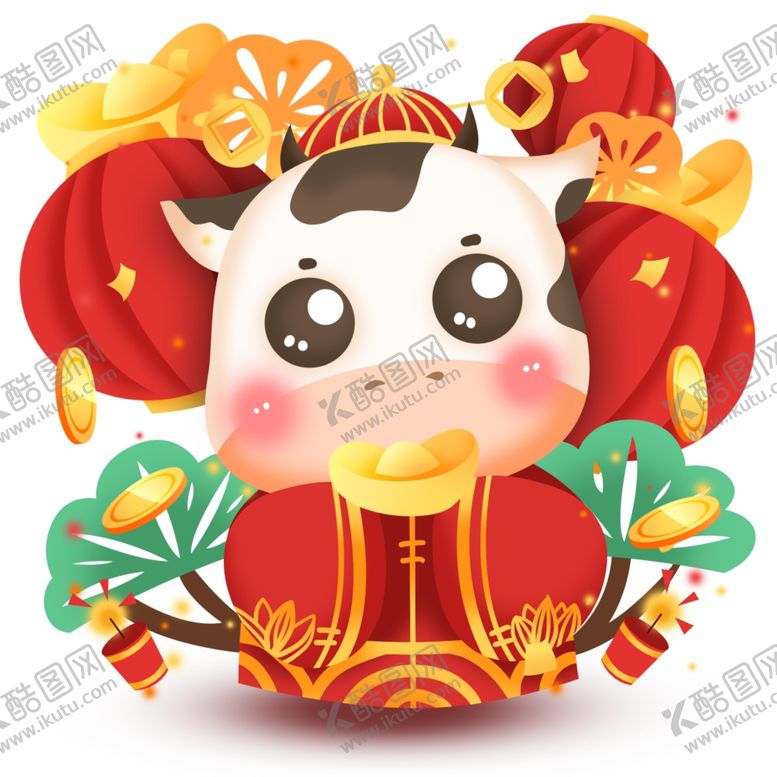 编号：24996510270219254854【酷图网】源文件下载-2021金牛送福牛年