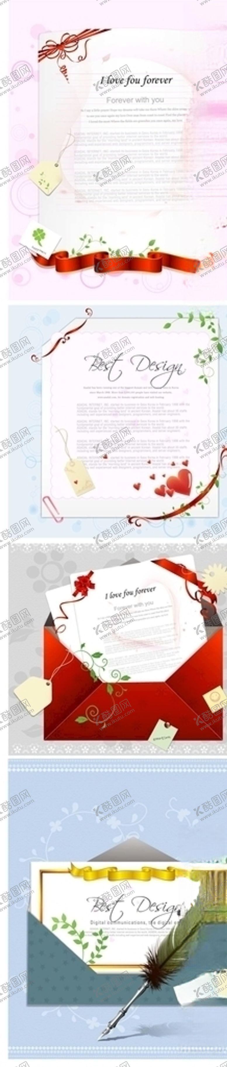 编号：37792610052247468305【酷图网】源文件下载-矢量封信信纸笔素材