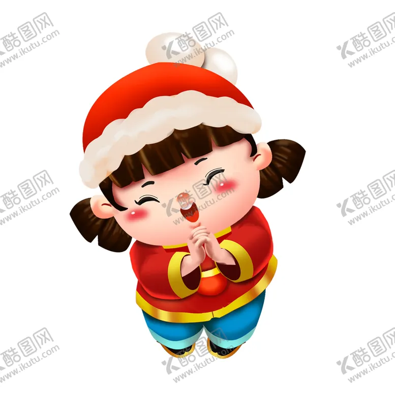 编号：60744801201936508691【酷图网】源文件下载-拜年的女孩
