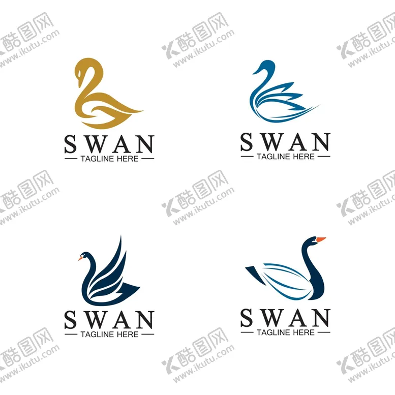 编号：07689309292326097401【酷图网】源文件下载-天鹅图标图片