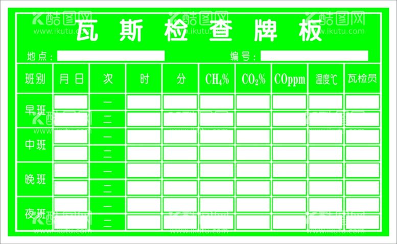 编号：45292312010232385140【酷图网】源文件下载-瓦斯检查管理   管理牌 责任