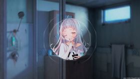 彩色动漫人物插画背景
