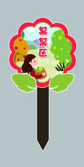 幼儿园分区牌卡通分区牌