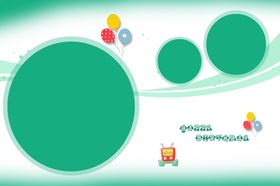 儿童宝宝生日照相册PSD模板