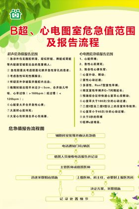 B超、心电图危急值