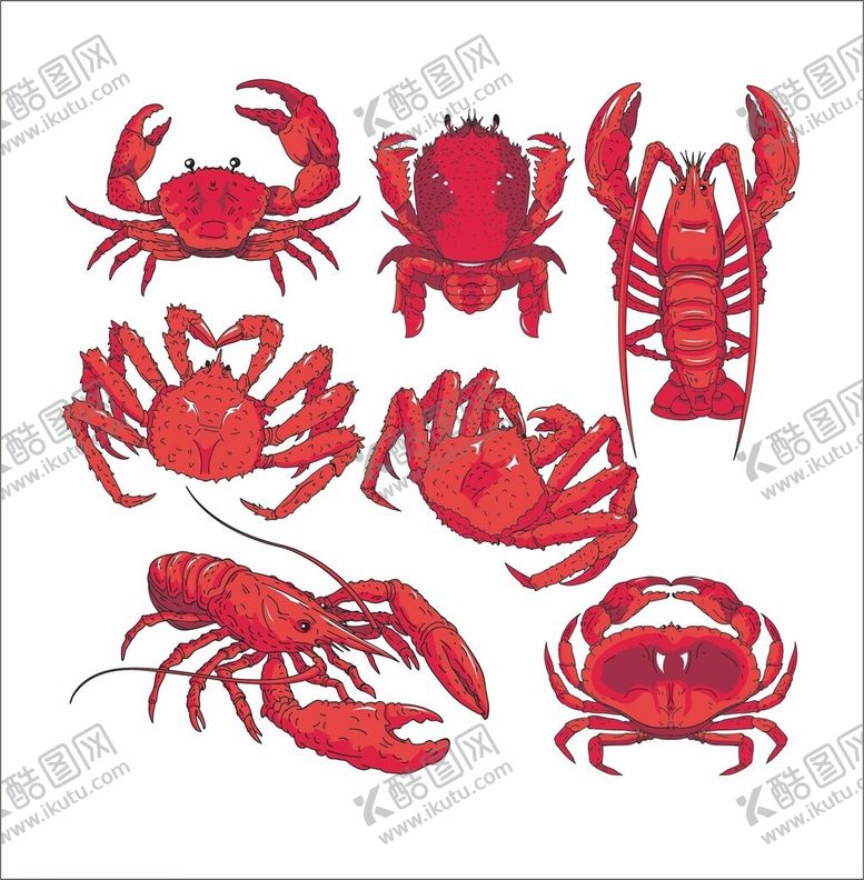 编号：73651104152048229925【酷图网】源文件下载-矢量海鲜