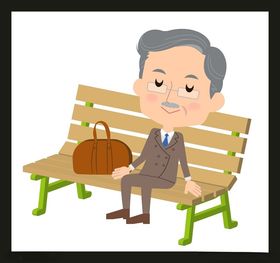 手绘卡通老人动画动画